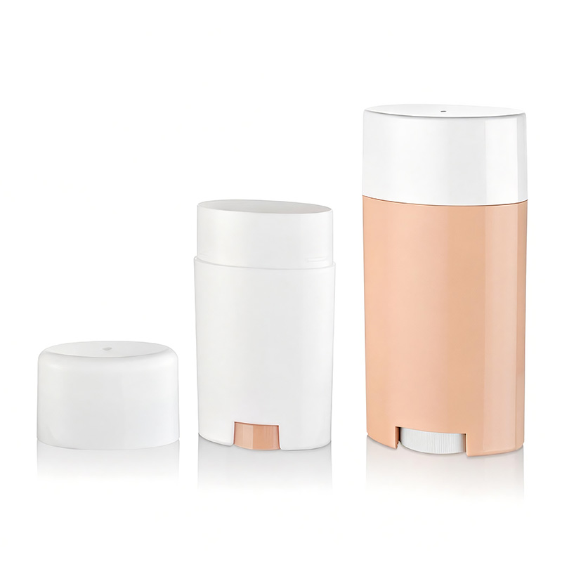 Kapasidad na 50Gram/75Gram na Plastic Oval Deodorant Stick Container